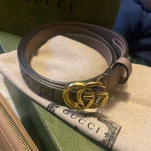 Authentic Gucchi Blondie Thin Belt. Scan tag available below measurements 110cm